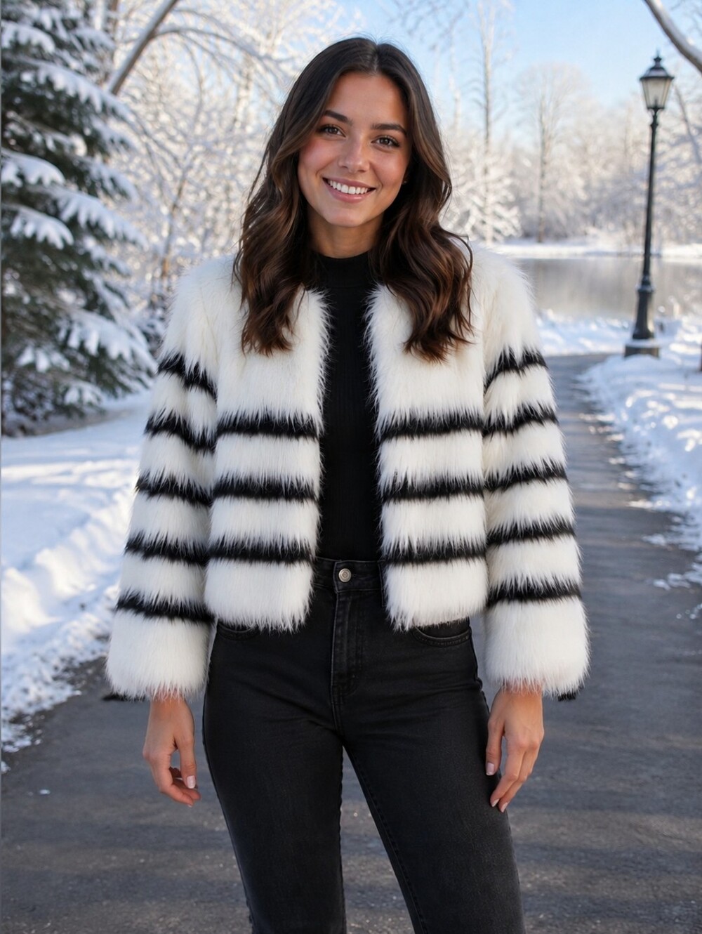 Forever 21 Exclusive Faux Fur Teddy Jacket Size S - Picture 1 of 11